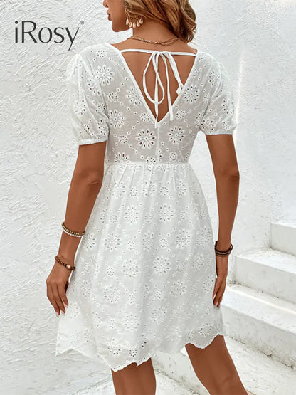 Sophisticated Summer White Dress