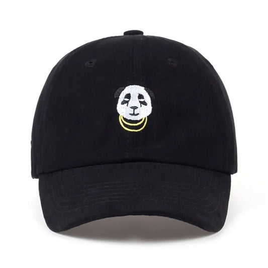 Gold Chain Panda Baseball Hat