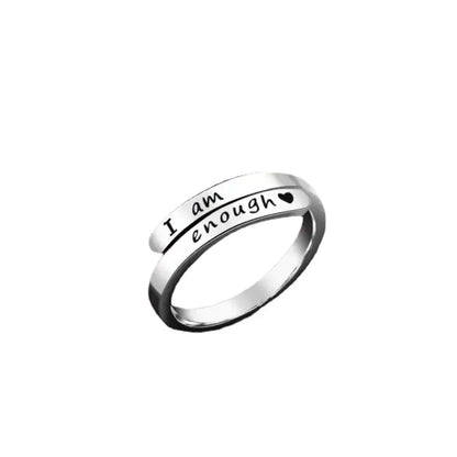 I am enough ring  hot sale Awareness Ring jewelry