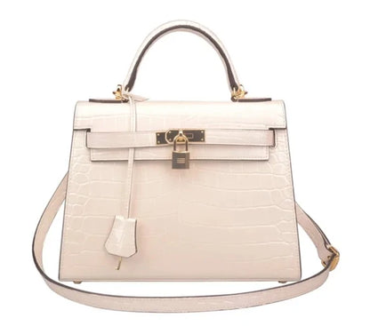 The Los Angeles Genuine Cow Leather Crocodile Bag