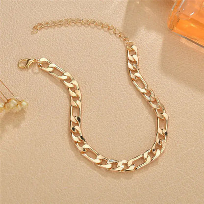 New Arrival Gold Cuban Chain Anklets