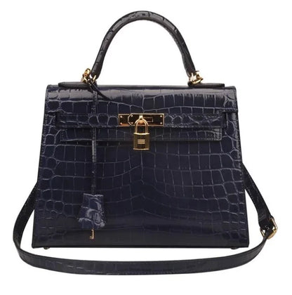 The Los Angeles Genuine Cow Leather Crocodile Bag