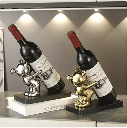 Unique Charm Bear Wine Holder