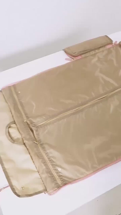 Fashion Large PU Folding Suit Storage Bag