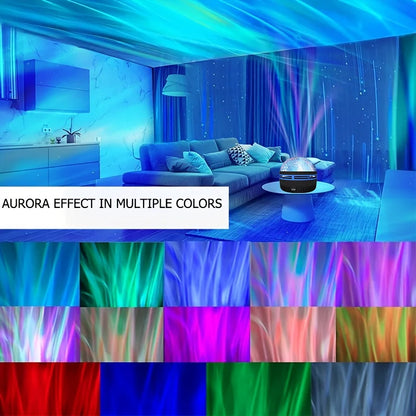 Aqua Glow LED Water Pattern Starry Sky Light