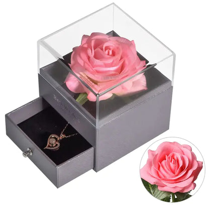Forever Rose Love Necklace Set