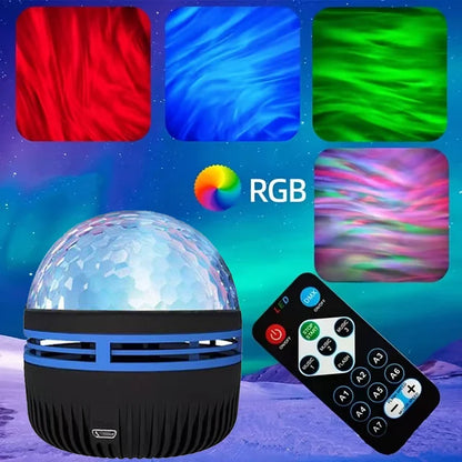 Aqua Glow LED Water Pattern Starry Sky Light