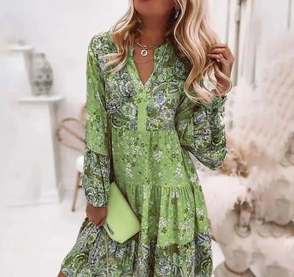 Flirty Flare Printed Dress